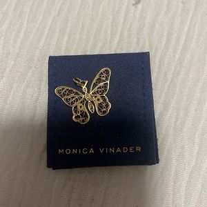 Monica Vinader butterfly necklace pendant